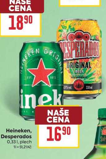 Heineken, Desperados 0,331, plech 