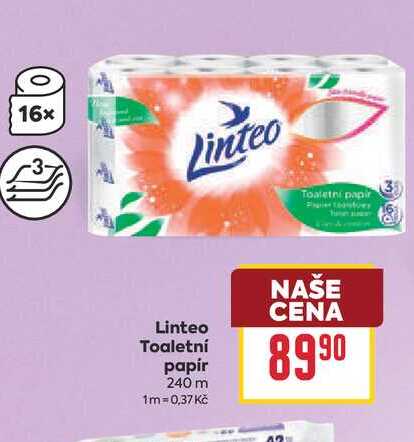 Linteo Toaletní papír 240 m