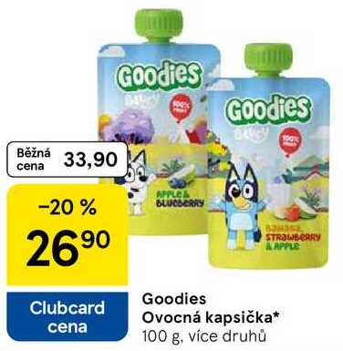 Goodies Ovocná kapsička, 100 g, více druhů 