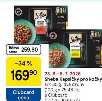 Sheba Kapsičky pro kočky, 12x 85 g