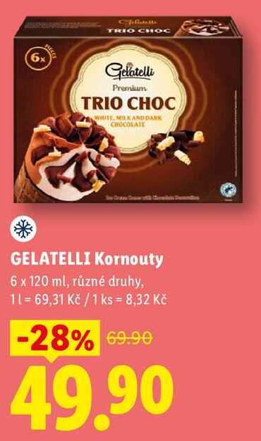 GELATELLI Kornouty, 6x 120 ml