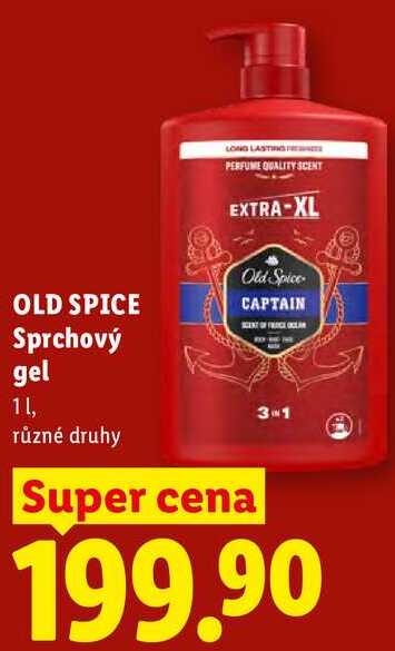 OLD SPICE Sprchový gel, 1 l