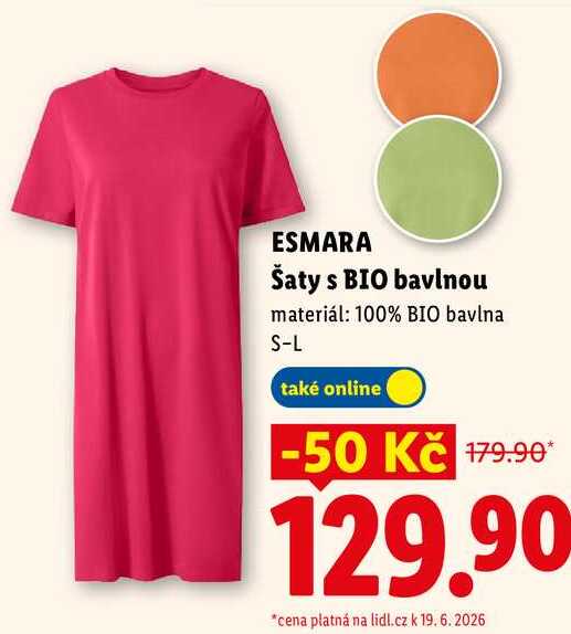 T ESMARA Šaty s BIO bavlnou