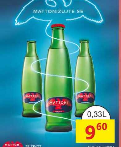 MATTONI 0,33L