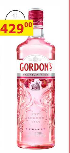 GORDON'S PREMIUM PINK GIN 1L 