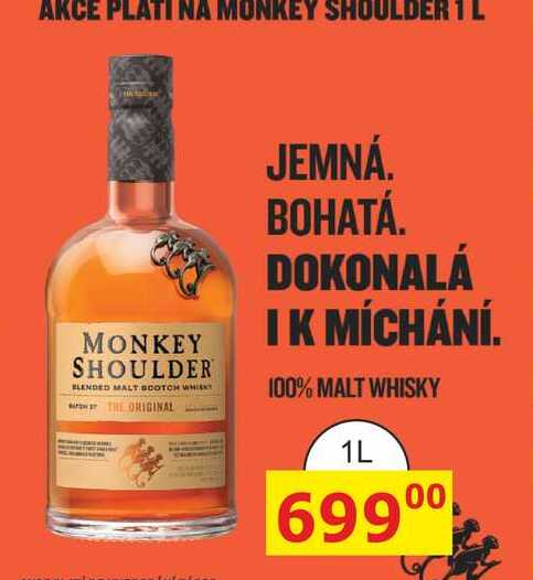 MONKEY SHOULDER 100% MALT WHISKY 1L 