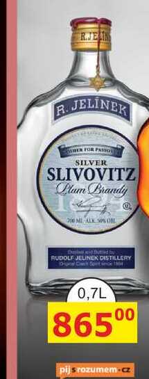 R. JELÍNEK Slivovice Kosher Silver 0,7l 50%