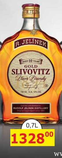 R. JELÍNEK Slivovice Kosher Silver 0,7l 50%