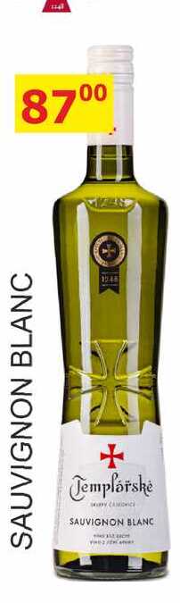 Templářské sklepy 0,75l SAUVIGNON BLANC 