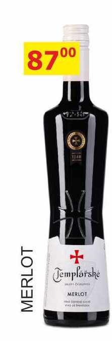 Templářské sklepy 0,75l MERLOT 