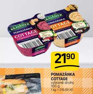 POMAZÁNKA COTTAGE vybrané druhy 100 g