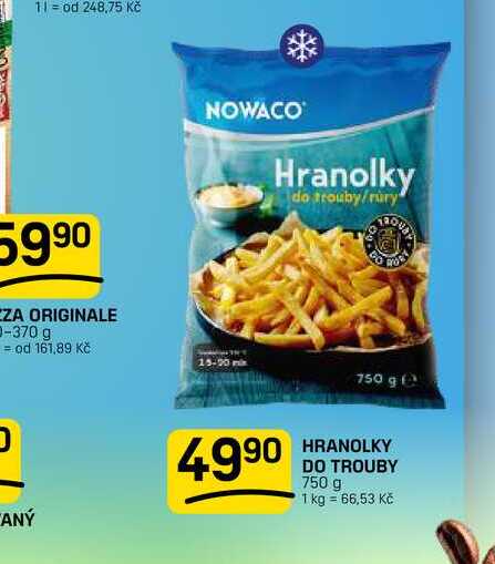 HRANOLKY DO TROUBY 750 g