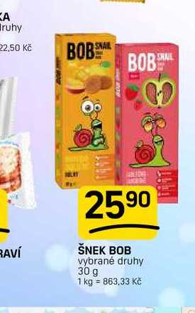 ŠNEK BOB vybrané druhy 30 g