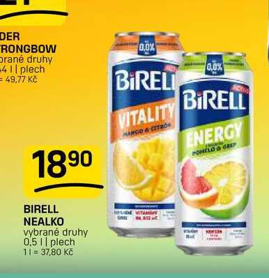 BIRELL NEALKO vybrané druhy 0,5 || plech 