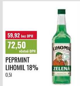 PEPRMINT LIHOMIL 18% 0,5l