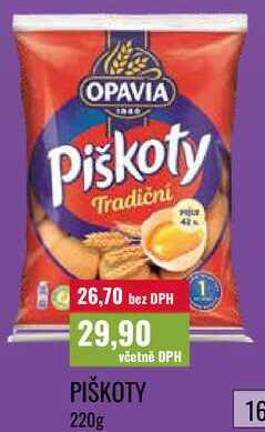 PIŠKOTY, 220g 