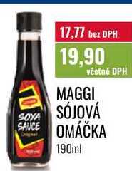 MAGGI SÓJOVÁ OMÁČKA, 190ml  