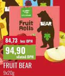 FRUIT BEAR, 9x20g