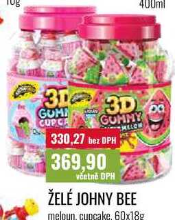 ŽELÉ JOHNY BEE, 60x18g  