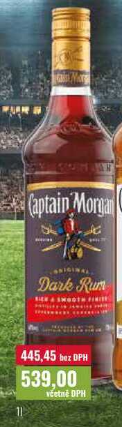 Captain Morgan Dark Rum 1l