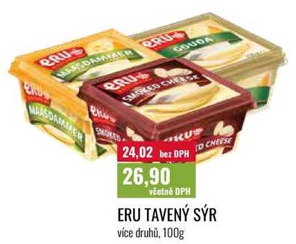 ERU TAVENÝ SÝR, více druhů, 100g