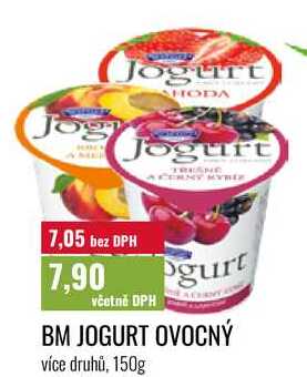 BM JOGURT OVOCNÝ, více druhů, 150g 