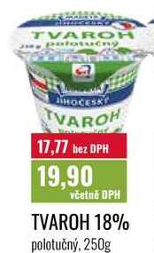 TVAROH 18% polotučný, 250g