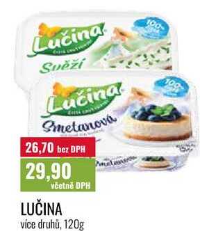 LUČINA, více druhů, 120g