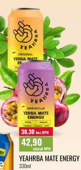 YEAHRBA MATE ENERGY 330ml