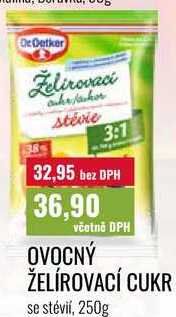 OVOCNÝ ŽELÍROVACÍ CUKR se stévií, 250g 