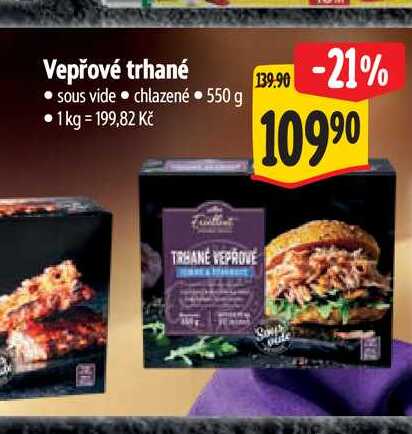 Vepřové trhané sous vide 1kg