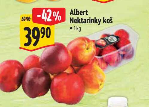  lbert Nektarinky koš  1kg 