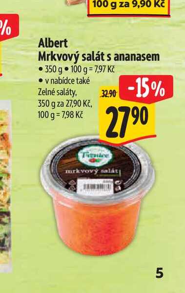Albert Mrkvový salát s ananasem 350 g