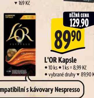   L'OR Kapsle 10 ks  