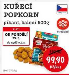 KUŘECÍ POPKORN pikant, balení 600g