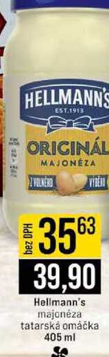  Hellmann's majonéza tatarská omáčka 405 ml 