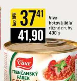 Viva hotová jídla různé druhy 400 g