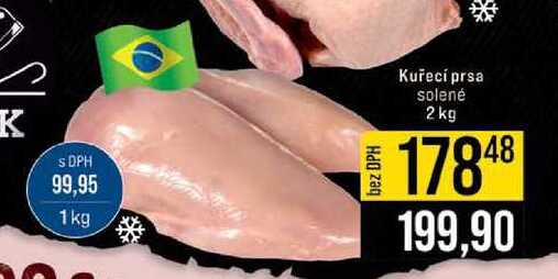 Kuřecí prsa solené 2 kg