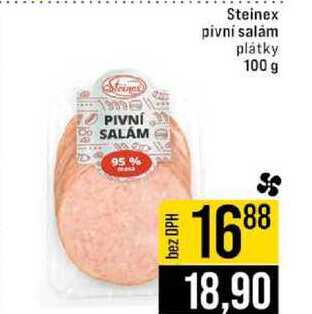 Steinex pivní salám plátky 100 g