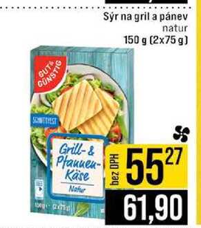 Sýr na gril a pánev natur 150 g (2x75 g)