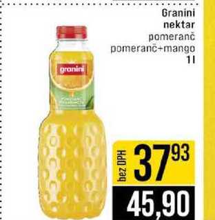 Granini nektar pomeranč pomeranč+mango 1l