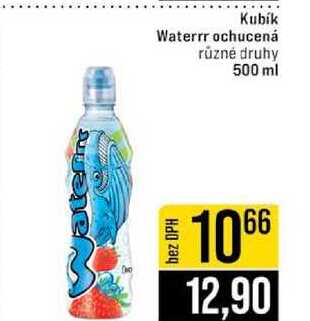 Kubík Waterrr ochucená různé druhy 500 ml