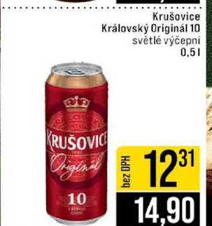 Krušovice Královský Originál 10 světlé výčepni 0,5l