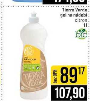 Tierra Verde gel na nádobi citron 1l