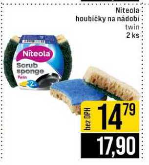 Niteola houbičky na nádobí twin 2 ks