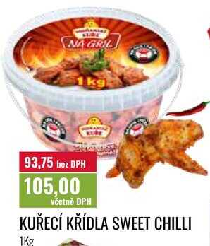 KUŘECÍ KŘÍDLA SWEET CHILLI 1Kg