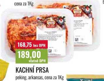 KACHNÍ PRSA cena za 1Kg 
