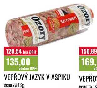 VEPŘOVÝ JAZYK V ASPIKU cena za 1kg