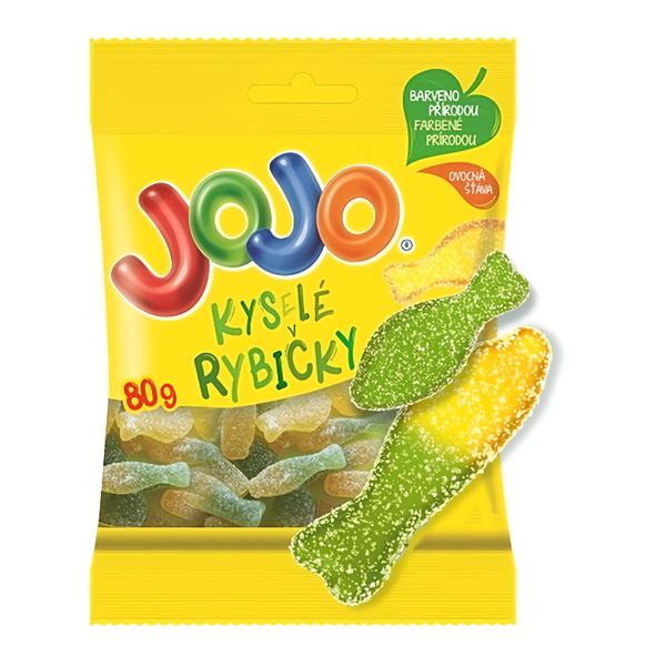 Jojo Kyselé rybičky želé bonbóny s ovocnými příchutěmi