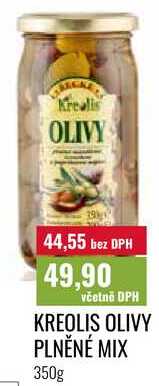 KREOLIS OLIVY PLNĚNÉ MIX 350g